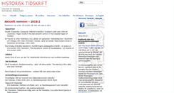 Desktop Screenshot of historisktidskrift.se