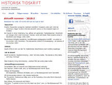 Tablet Screenshot of historisktidskrift.se